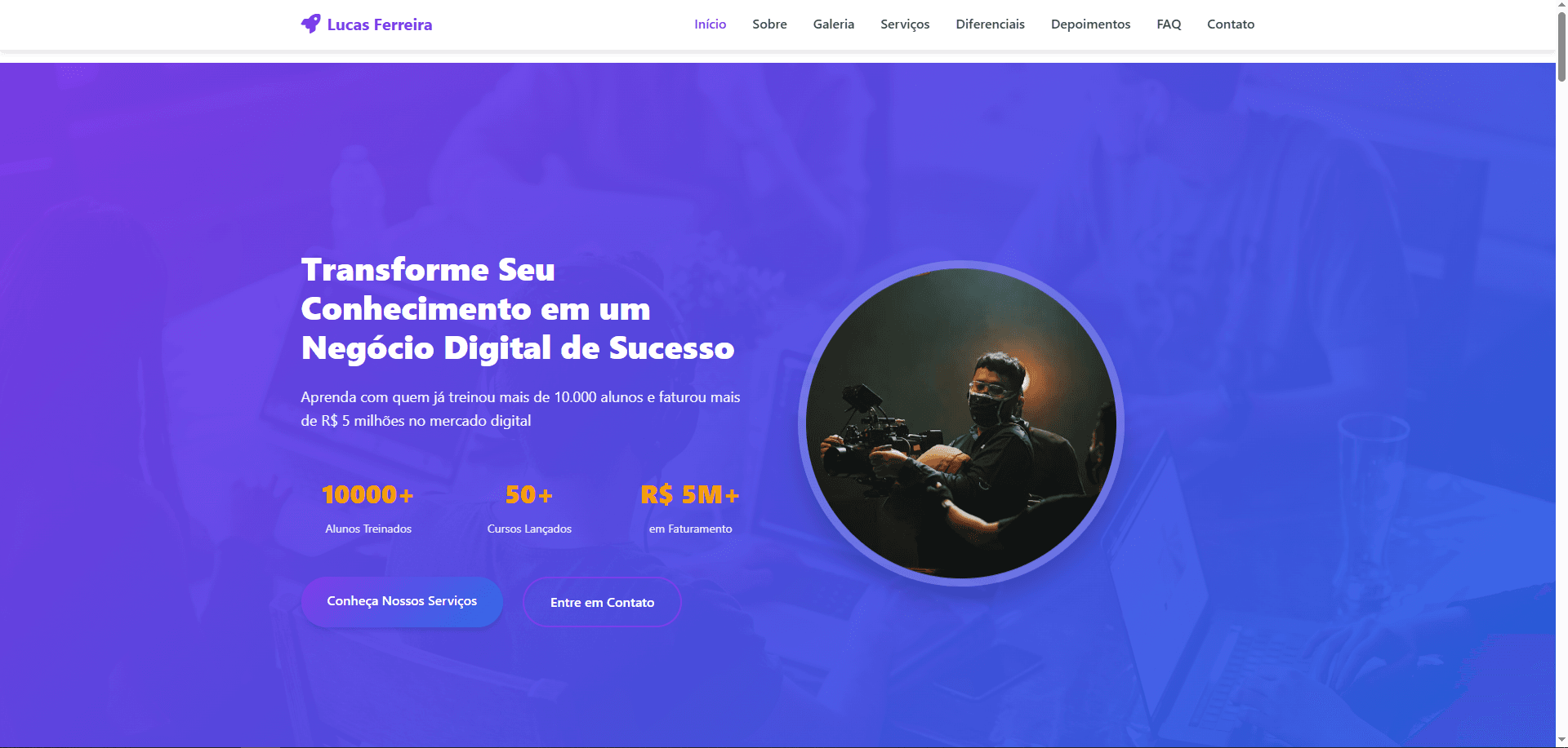 Home do site — Infoprodutor