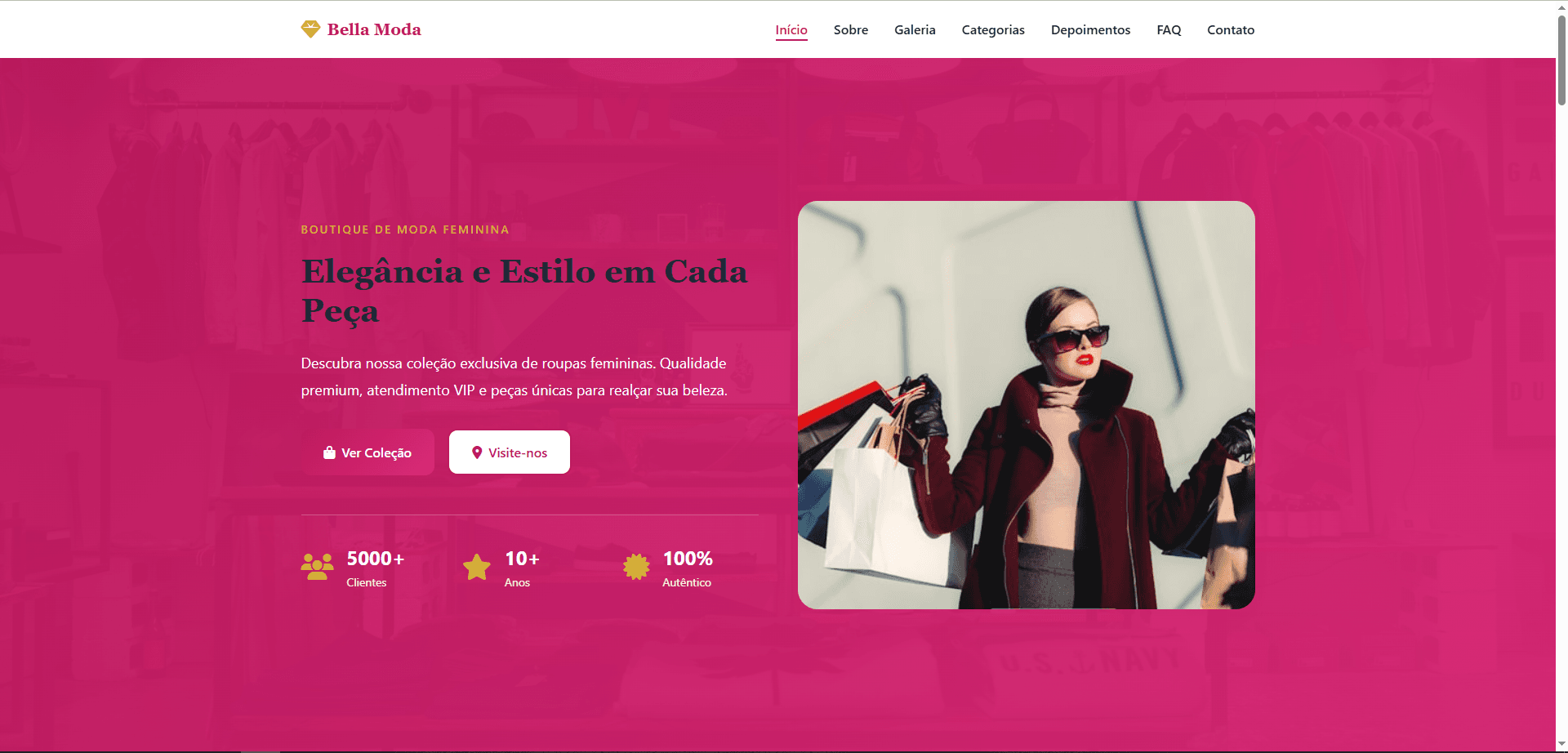 Home do site — Loja de Roupa