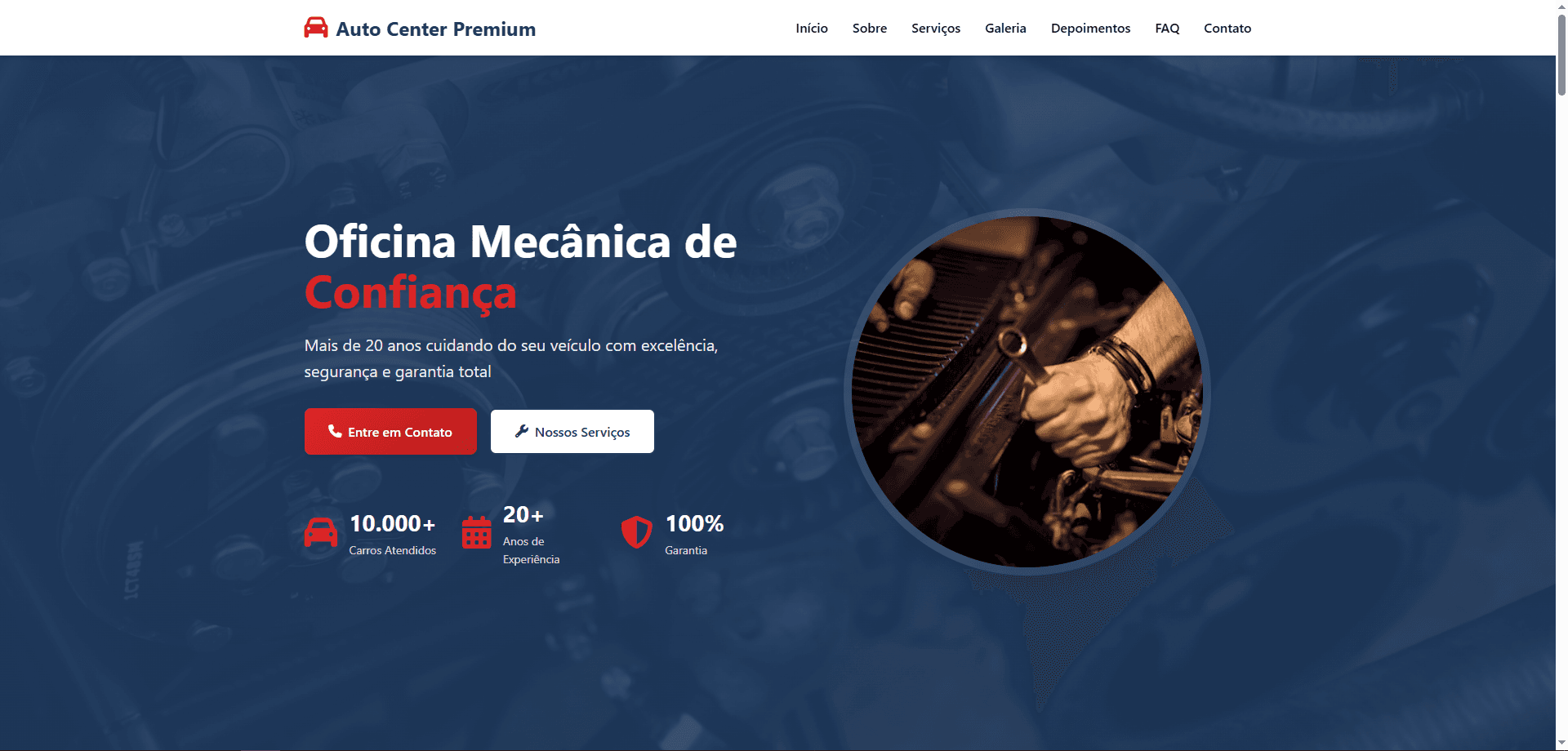 Home do site — Oficina Mecânica